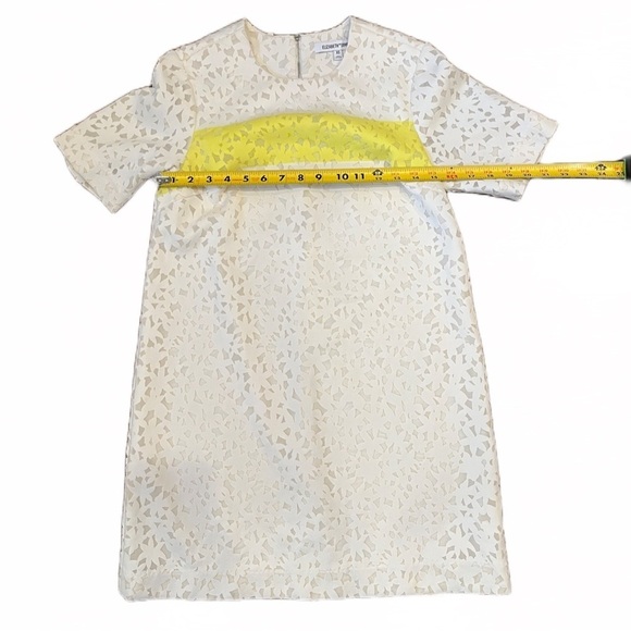 💖 Elizabeth and James Chelle Shift Dress | Laser Cut Lace | White & Neon | XS - Picture 10 of 10